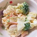 さとりざ's cooksnap of when they made 海老、ブロッコリー、人参、玉葱の卵サラダ.