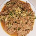 ちぐみゅう's cooksnap of when they made 豚肉えのき豆苗のガーリックポン酢炒め.