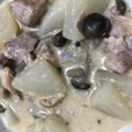 手抜きクック's cooksnap of when they made 味噌がミソ！鶏肉とカブの和風クリーム煮.
