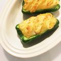 sakuko99's cooksnap of when they made ピーマンのエッグポテチ詰め.