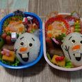 non★'s cooksnap of when they made 簡単キャラ弁♪オラフおにぎり.