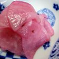 ♡chaco♡'s cooksnap of when they made ピンク色♪大根の梅酢漬け.