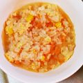料理見習い隊's cooksnap of when they made 親子で食べる☆野菜と鮭フレークの雑炊.