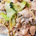 ろびみ's cooksnap of when they made 豚バラレタスと大葉の和風パスタ.