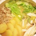 かなりんココりん's cooksnap of when they made 鶏もも肉のじゃがバタみそ鍋.