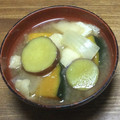 おはなすき's cooksnap of when they made 南瓜とさつま芋の秋の味噌汁.