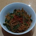 ラリー＆サラ's cooksnap of when they made ビールが美味しい　にらと白滝のピリ辛炒め.