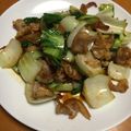 rahane's cooksnap of when they made 青梗菜と豚肉のにんにく炒め。後は醤油だけ.