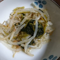 小麦粉【100g】's cooksnap of when they made ほうれん草ともやしの梅かつお和え.