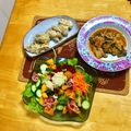 komutatata's cooksnap of when they made ドレッシングなし☆柿と生ハムのサラダ♬.