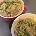 だい☆あお☆まり's cooksnap of when they made たっぷりキノコで♪豚肉の和風パスタ.