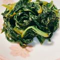 WoodChoco's cooksnap of when they made あぶら菜のごま油炒め♪.