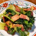 WoodChoco's cooksnap of when they made 簡単☆サラダ菜とベーコン炒め.