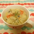 龍青空ママ's cooksnap of when they made ⁂マクロビ⁑根菜ときのこの豆乳スープ⁂.