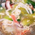 ☆mamingo☆'s cooksnap of when they made チンゲン菜とカニカマの中華スープ.