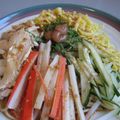 ミチケイ's cooksnap of when they made ゆで鶏のせた冷やし中華.