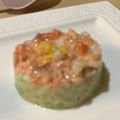 はなまる☆7's cooksnap of when they made サーモンのタルタル【記念日特別ディナー】.