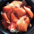 y_u♡'s cooksnap of when they made づけ…サーモン.