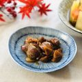 runa10's cooksnap of when they made 砂肝とにんにくの甘辛炒め.