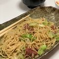 クックS01H68☆'s cooksnap of when they made コンビーフ⇔やきそばっ。.