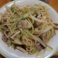 mizuki4's cooksnap of when they made 豚肉と野菜の和風スパゲッティ♪.