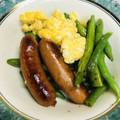 リクママ0505's cooksnap of when they made いんげんのウインナー卵炒め.