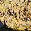 makasyumi's cooksnap of when they made すき焼きみたいな牛キャベ卵とじ.