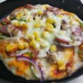 hiromi56's cooksnap of when they made 手こね生地で！アンチョビとトマトのピザ.