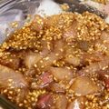 jinjin3218's cooksnap of when they made 刺身のゴマだれ漬け.