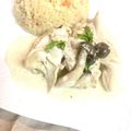賀古遥's cooksnap of when they made チキンクリーム煮タラゴン風味.