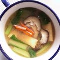 ありみりん♡'s cooksnap of when they made 小松菜と椎茸、油揚げのお味噌汁.