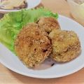 ヒソカ★ナニカ's cooksnap of when they made 肉じゃがリメイク☆ゆで卵入り甘辛コロッケ.