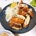 クックYI6LTW☆'s cooksnap of when they made 鶏胸肉の大葉とチーズの揚げカツ.