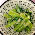 がんこママ♪'s cooksnap of when they made ＊小松菜のごまマヨ和え＊.