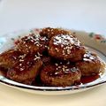 かっちゃん杉's cooksnap of when they made たけのこと新玉ねぎ入り肉団子 甘酢かけ.