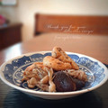 inyako's cooksnap of when they made ＊きのことがんもの煮物＊.