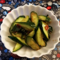 ☆hikonyan☆'s cooksnap of when they made きゅうりの浅漬け・中華風.