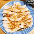 あだつ's cooksnap of when they made タレが美味しい！鶏胸肉で蒸し鶏！.