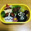 こだまむ's cooksnap of when they made 仮面ライダー1号とショッカーのキャラ弁❤.