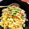ゆのほなッチ★'s cooksnap of when they made 朝食や１人ランチに♪ツナタマ丼.
