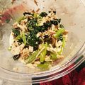 〜みみ〜's cooksnap of when they made ウマい！！　小松菜と鶏むね肉の和えもの.