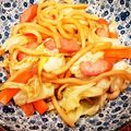 あーこ姐's cooksnap of when they made ジンギスカン味焼うどん.