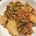nopimoco's cooksnap of when they made じゃがいもと豚肉のキムチバター炒め☆.