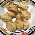 Gamikapo's cooksnap of when they made エビ＆レンコンのはさみ揚げ.
