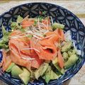 今日の勝家御膳's cooksnap of when they made スモークサーモン アボカド サラダ.