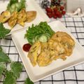サヤスカマカン's cooksnap of when they made 簡単！おいしい！鶏胸肉の大葉チーズピカタ.