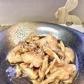 はらぺこしろうさぎ's cooksnap of when they made 鶏もも肉ときのこの黒酢照り焼き.