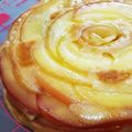 ⭐⭐あろま⭐⭐'s cooksnap of when they made 炊飯器で簡単♥️薔薇りんごケーキ.