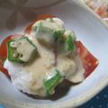 えみんちゅ＊'s cooksnap of when they made トマトとオクラの長芋トロロがけ.