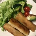 R2016's cooksnap of when they made 生ハムアボカドクリームチーズ　春巻き.
